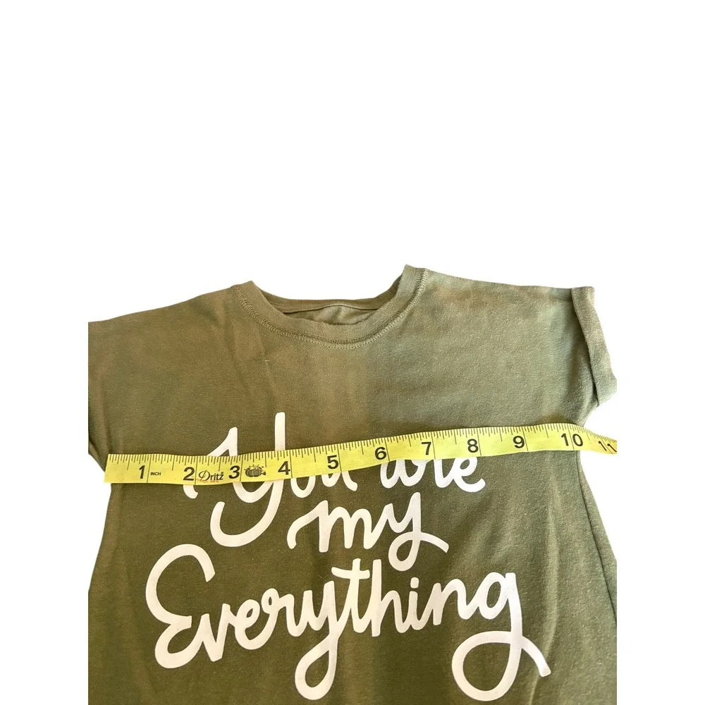 Cat & Jack Baby Romper 12M Green You Are My Everything Graphic One Piece Outifit